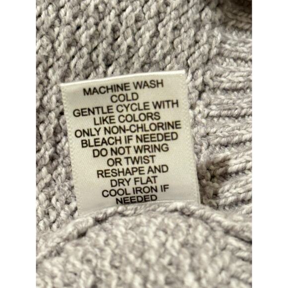 Sincerely Jules Gray Relaxed Drop Shoulder Cardigan Large Academia Preppy - Picture 9 of 9